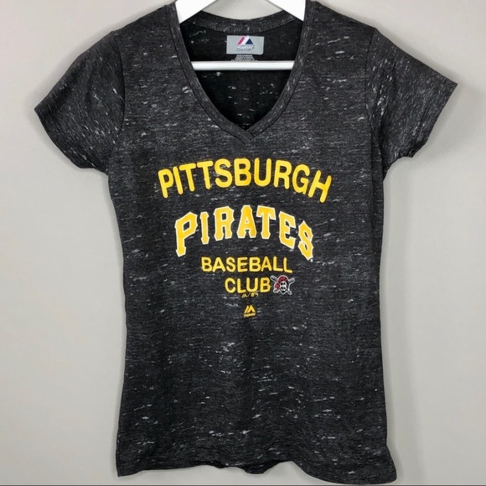 Women's Pittsburgh Pirates Baseball V-neck‎ t-shirt
